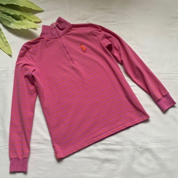 𝅺🌟RALPH Lauren Tailored Golf Fit Stripped Top🌟 - Picture 1 of 13